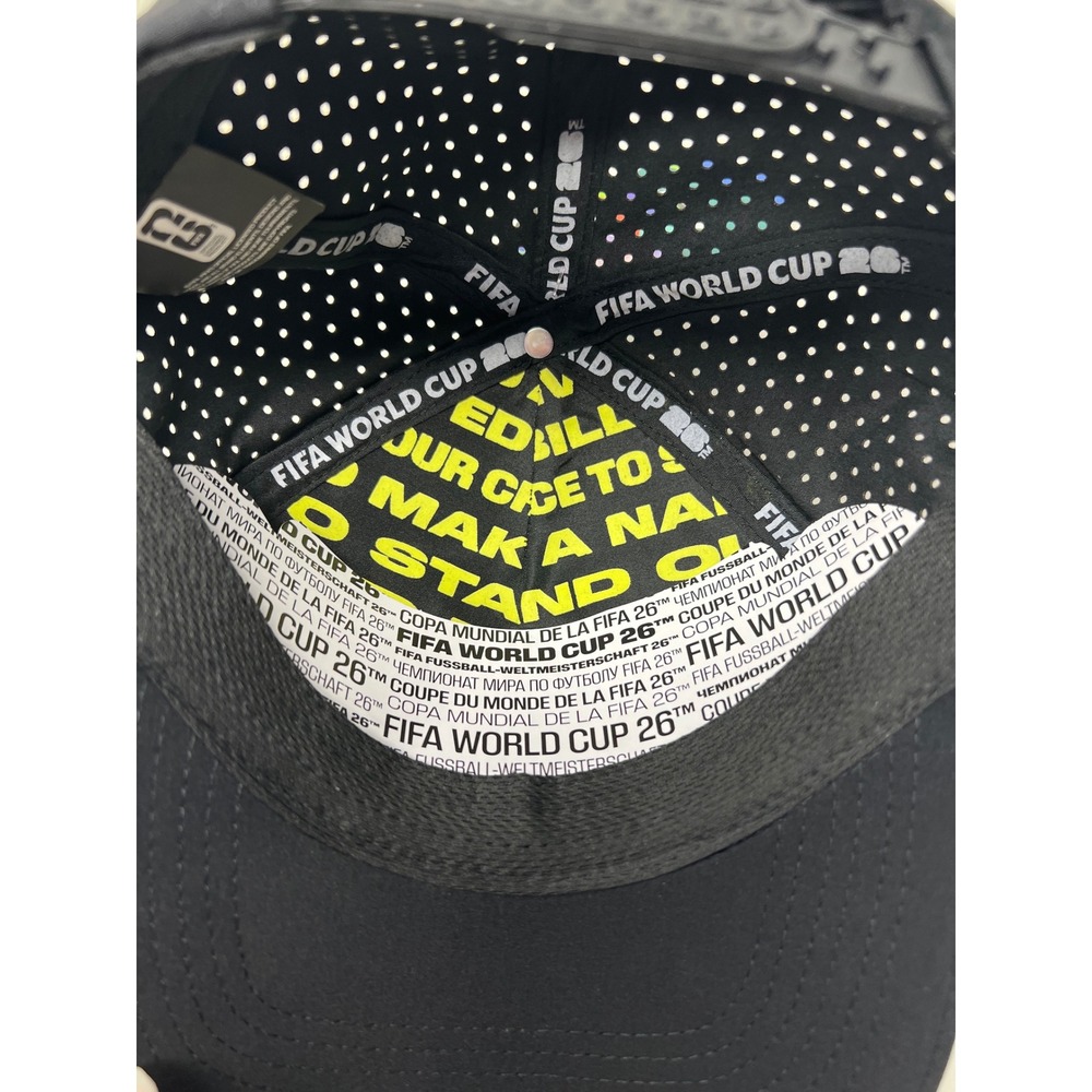 FIFA World Cup 2026 Hat Cap Unisex OSFM Black New Water Resistant C3-R Soccer - Picture 12 of 12